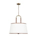 Visual Comfort Studio Canada - Four Light Pendant - Katie - Time Worn Brass- Union Lighting Luminaires Decor