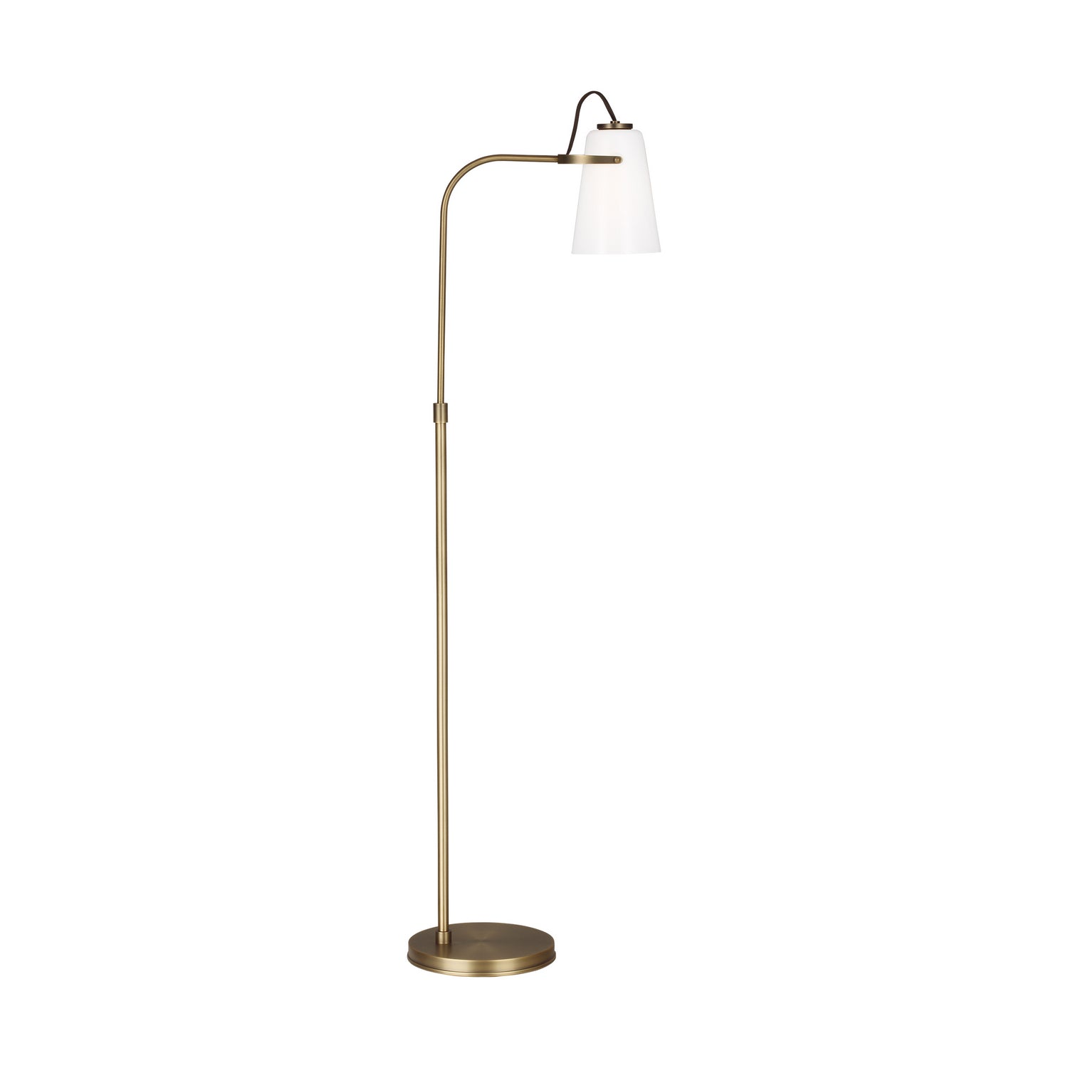 Visual Comfort Studio Canada - One Light Floor Lamp - Hazel - Time Worn Brass- Union Lighting Luminaires Decor
