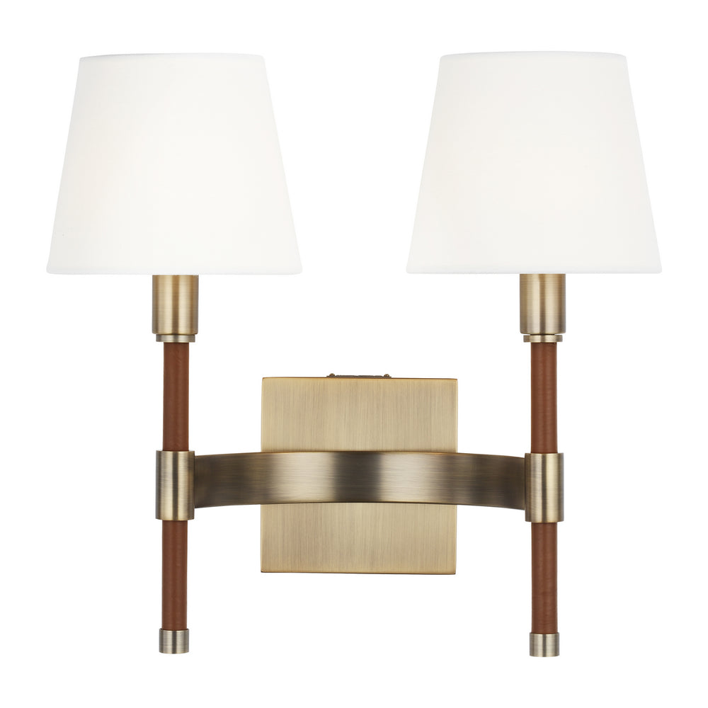 Visual Comfort Studio Canada - Two Light Wall Sconce - Katie - Time Worn Brass- Union Lighting Luminaires Decor
