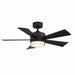 Modern Forms Fans Canada - 52" Ceiling Fan - Wynd - Matte Black- Union Lighting Luminaires Decor