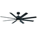 Modern Forms Fans Canada - 66" Ceiling Fan - Renegade - Matte Black- Union Lighting Luminaires Decor