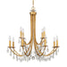 Crystorama - 12 Light Chandelier - Bridgehampton - Antique Gold- Union Lighting Luminaires Decor