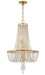 Crystorama - Four Light Chandelier - Arcadia - Antique Gold- Union Lighting Luminaires Decor