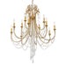 Crystorama - 12 Light Chandelier - Arcadia - Antique Gold- Union Lighting Luminaires Decor