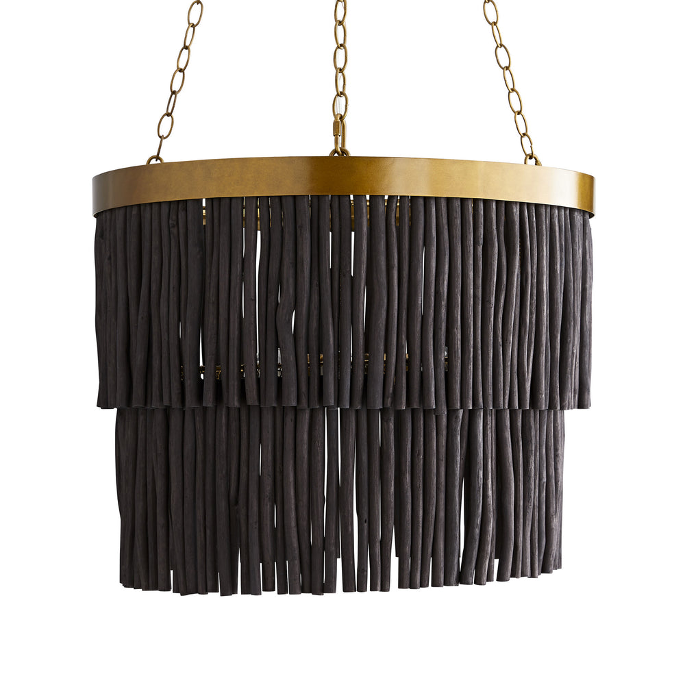 Arteriors - Three Light Pendant - Arya - Antique Brass- Union Lighting Luminaires Decor