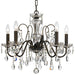 Crystorama - Five Light Chandelier - Butler - English Bronze- Union Lighting Luminaires Decor