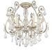 Crystorama - Six Light Semi Flush Mount - Regis - Olde Silver- Union Lighting Luminaires Decor