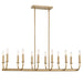 Crystorama - 12 Light Chandelier - Bailey - Aged Brass- Union Lighting Luminaires Decor