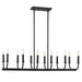 Crystorama - 12 Light Chandelier - Bailey - Matte Black- Union Lighting Luminaires Decor
