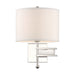 Crystorama - One Light Wall Sconce - Marshall - Polished Nickel- Union Lighting Luminaires Decor
