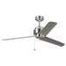 Visual Comfort Fan Canada - 54" Ceiling Fan - Arcade - Brushed Steel- Union Lighting Luminaires Decor