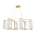 Hudson Valley - Eight Light Chandelier - Pebble - Aged Brass- Union Lighting Luminaires Decor