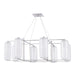 Hudson Valley Canada - Eight Light Chandelier - Pebble - Polished Nickel- Union Lighting Luminaires Decor