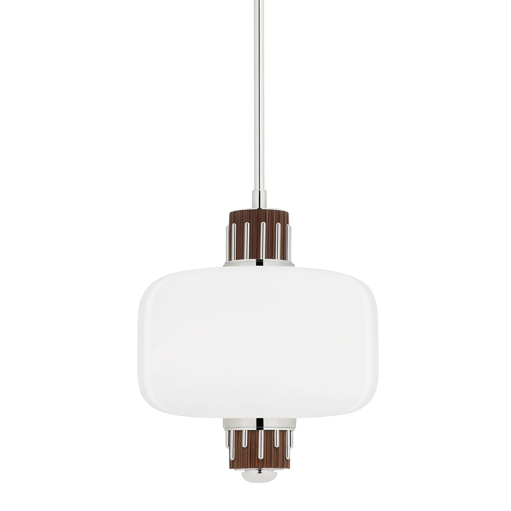 Hudson Valley Canada - One Light Pendant - Peekskill - Polished Nickel- Union Lighting Luminaires Decor