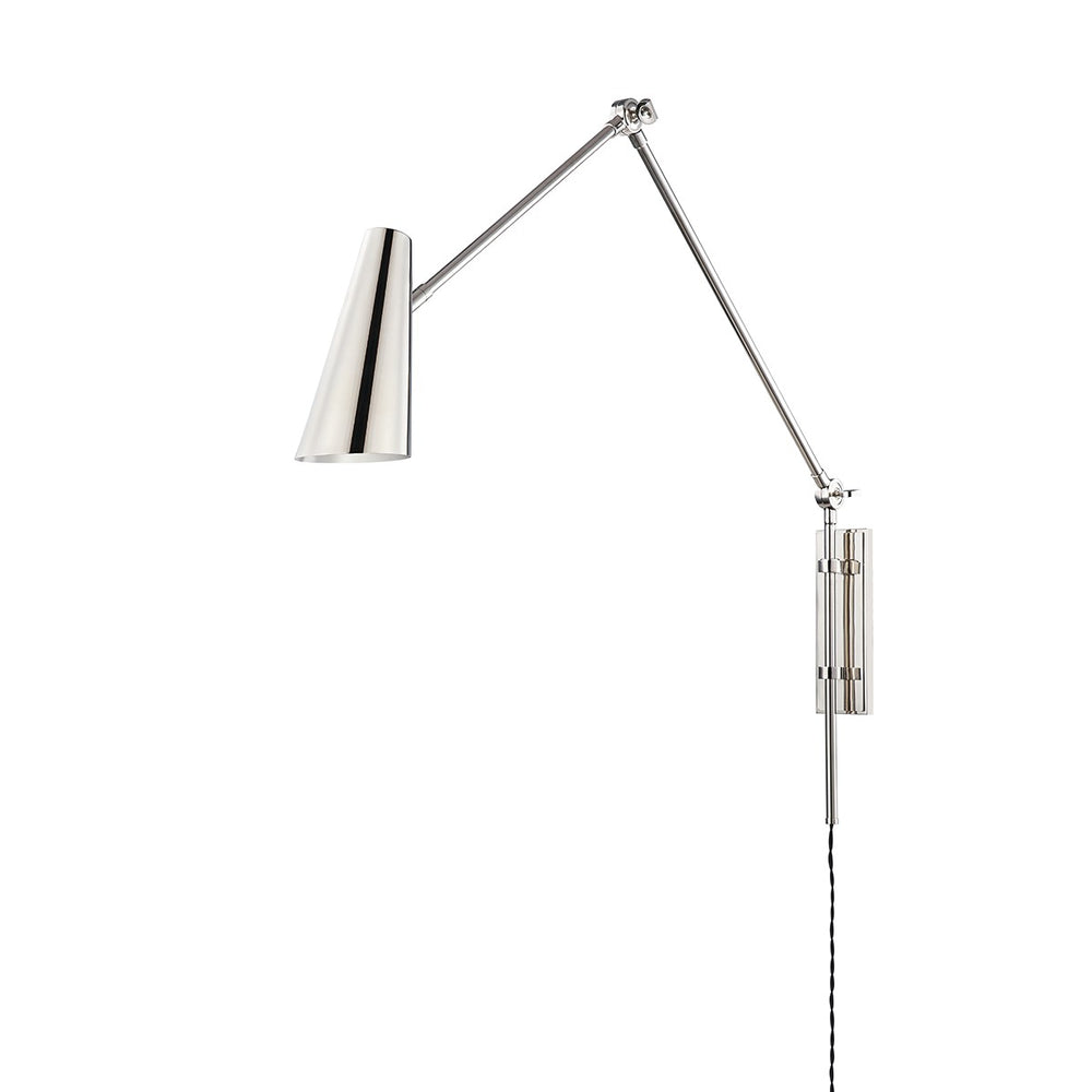 Hudson Valley Canada - One Light Wall Sconce - Lorne - Polished Nickel- Union Lighting Luminaires Decor