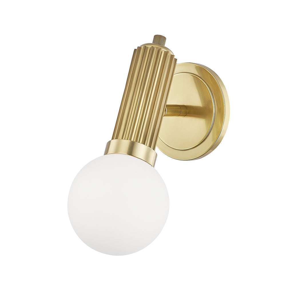 Hudson Valley Canada - One Light Wall Sconce - Reade - Aged Brass- Union Lighting Luminaires Decor