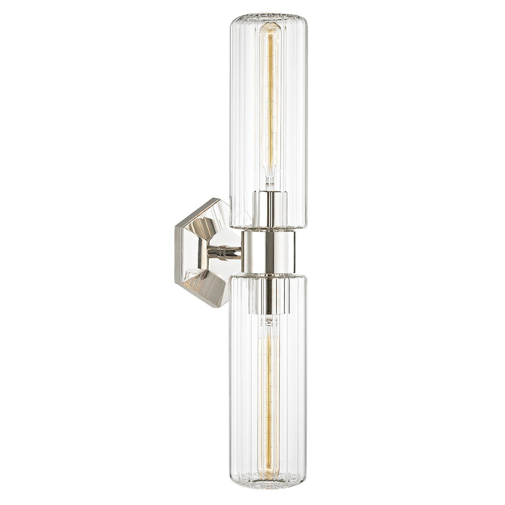 Hudson Valley Canada - Two Light Wall Sconce - Roebling - Polished Nickel- Union Lighting Luminaires Decor