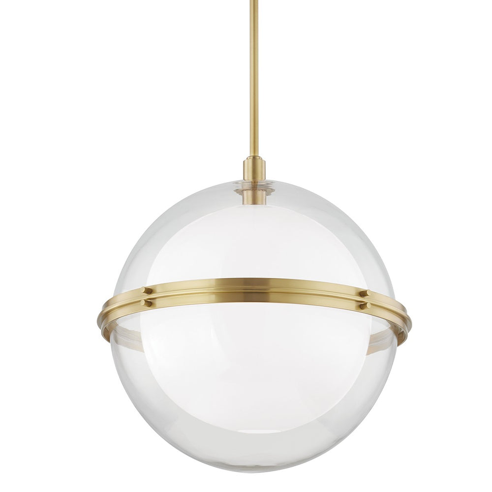 Hudson Valley Canada - One Light Pendant - Northport - Aged Brass- Union Lighting Luminaires Decor