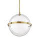 Hudson Valley Canada - One Light Pendant - Northport - Aged Brass- Union Lighting Luminaires Decor