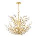 Hudson Valley Canada - Nine Light Chandelier - Tulip - Gold Leaf- Union Lighting Luminaires Decor