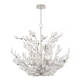 Hudson Valley Canada - Nine Light Chandelier - Tulip - Silver Leaf- Union Lighting Luminaires Decor