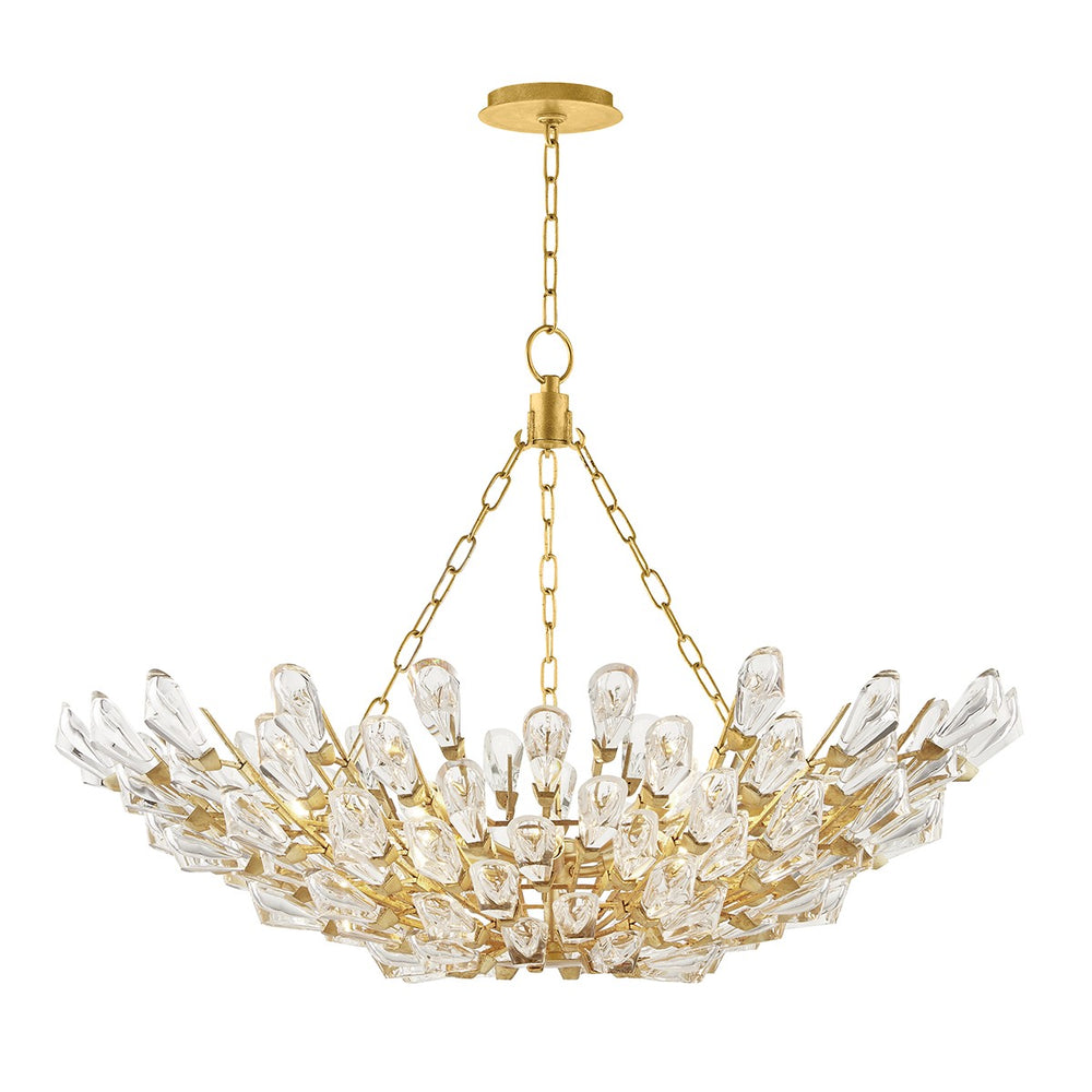 Hudson Valley Canada - 12 Light Chandelier - Tulip - Gold Leaf- Union Lighting Luminaires Decor
