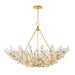 Hudson Valley Canada - 12 Light Chandelier - Tulip - Gold Leaf- Union Lighting Luminaires Decor