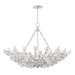 Hudson Valley Canada - 12 Light Chandelier - Tulip - Silver Leaf- Union Lighting Luminaires Decor