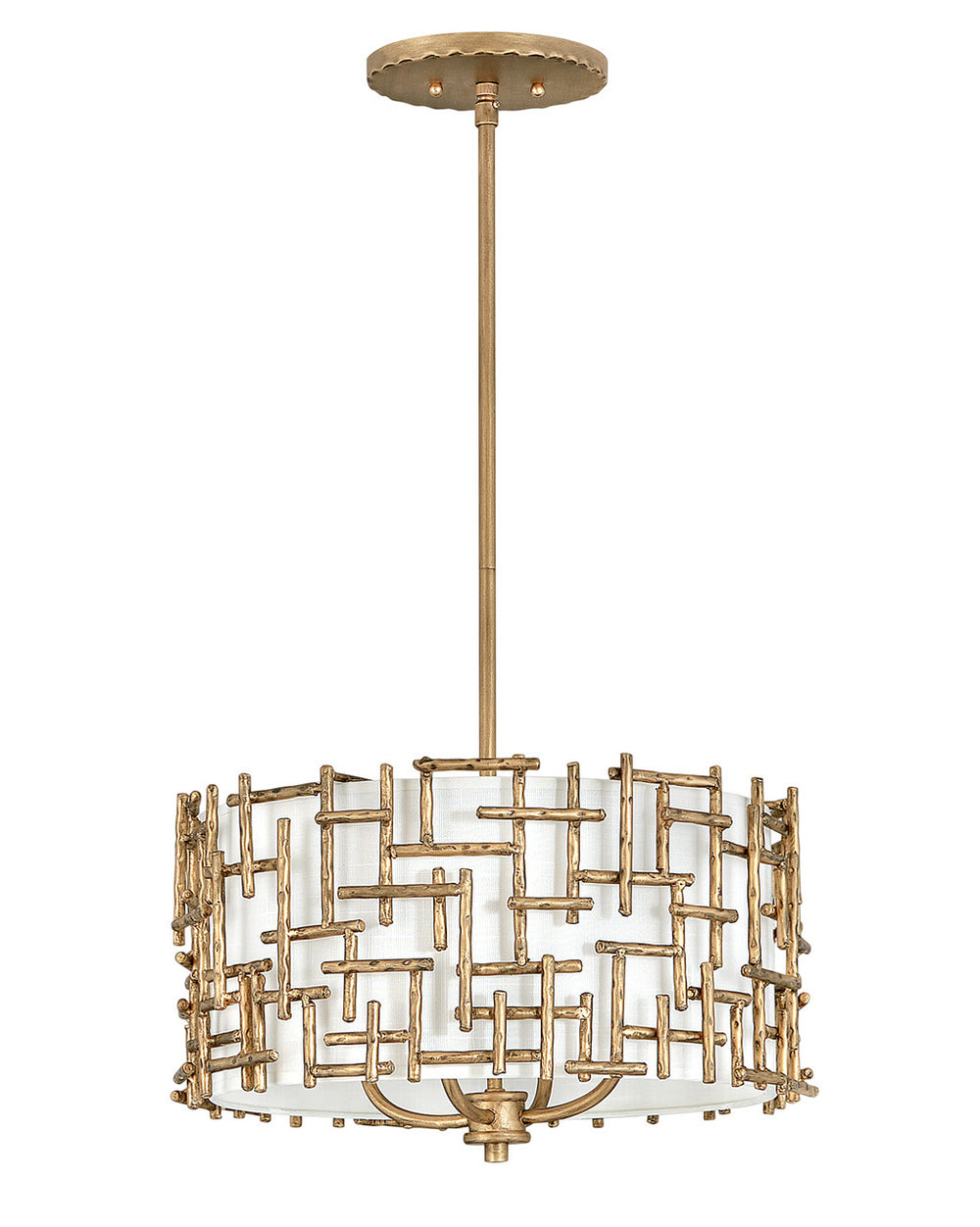 Fredrick Ramond Canada - LED Pendant - Farrah - Burnished Gold- Union Lighting Luminaires Decor