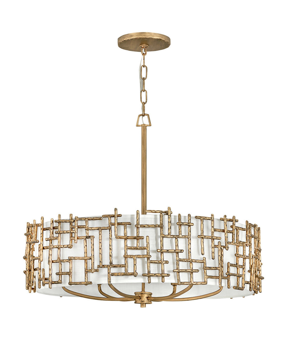 Fredrick Ramond Canada - LED Chandelier - Farrah - Burnished Gold- Union Lighting Luminaires Decor