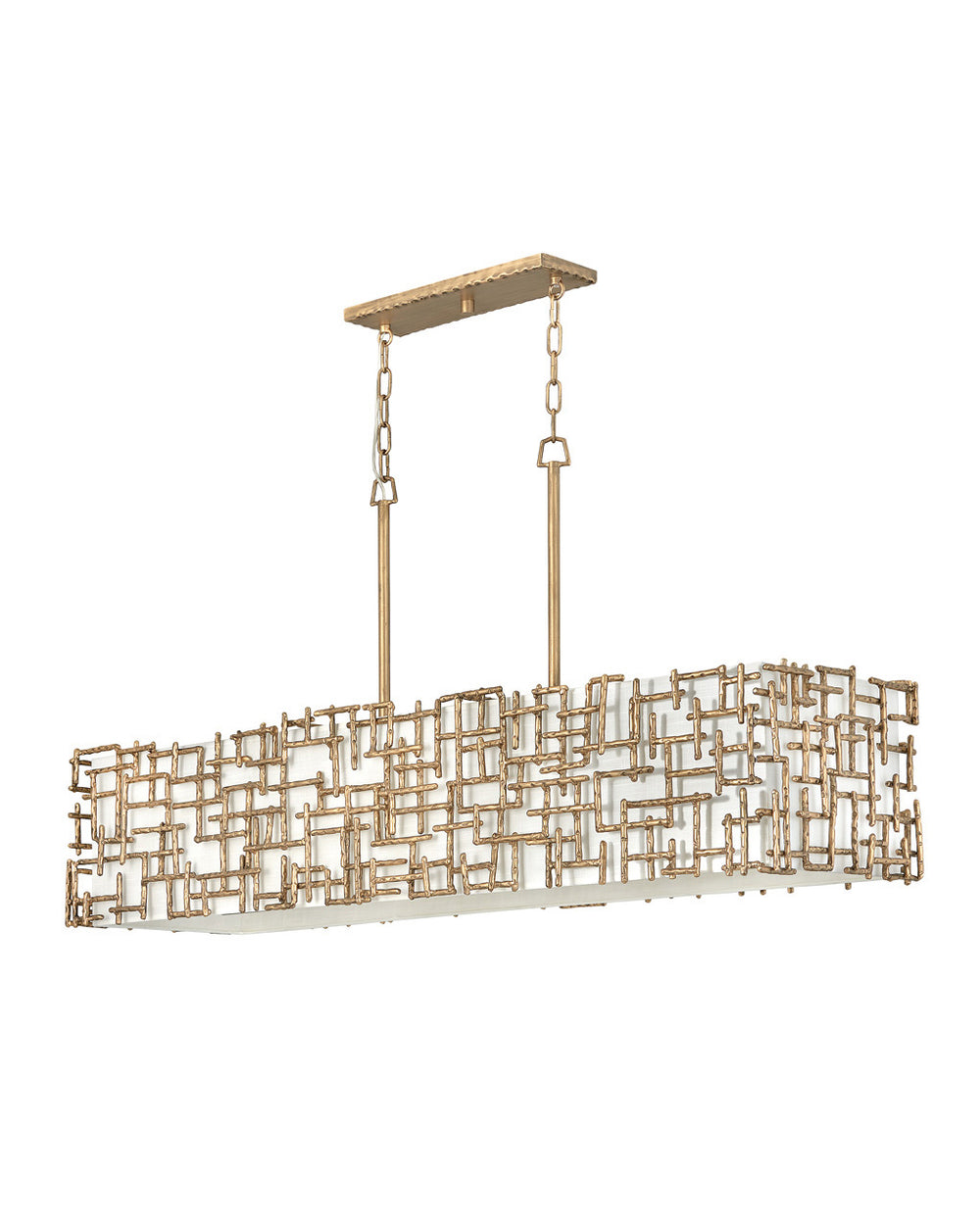 Fredrick Ramond Canada - LED Linear Chandelier - Farrah - Burnished Gold- Union Lighting Luminaires Decor