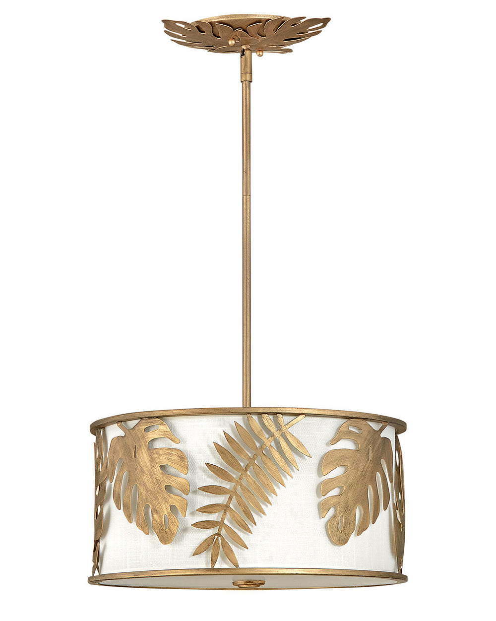 Fredrick Ramond Canada - LED Foyer Pendant - Botanica - Burnished Gold- Union Lighting Luminaires Decor