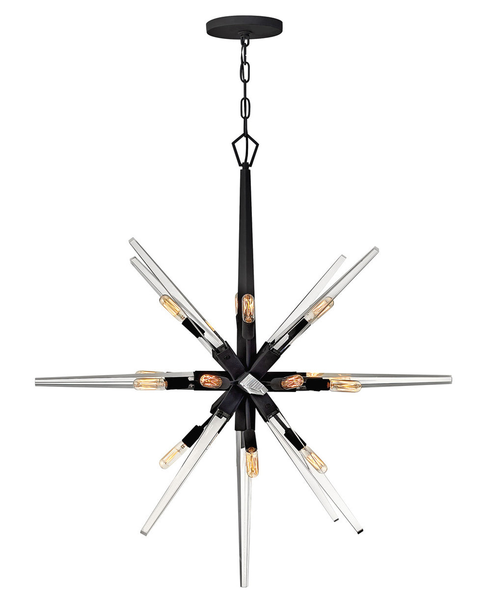 Fredrick Ramond Canada - LED Chandelier - Ariel - Black- Union Lighting Luminaires Decor