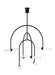 Visual Comfort Modern - LED Chandelier - Calumn - Nightshade Black- Union Lighting Luminaires Decor