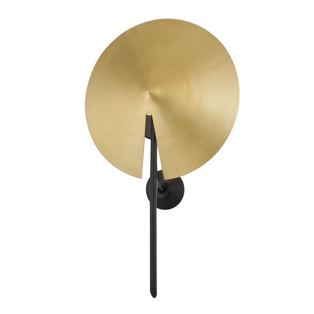 Hudson Valley Canada - One Light Wall Sconce - Equilibrium - Aged Brass/Black- Union Lighting Luminaires Decor