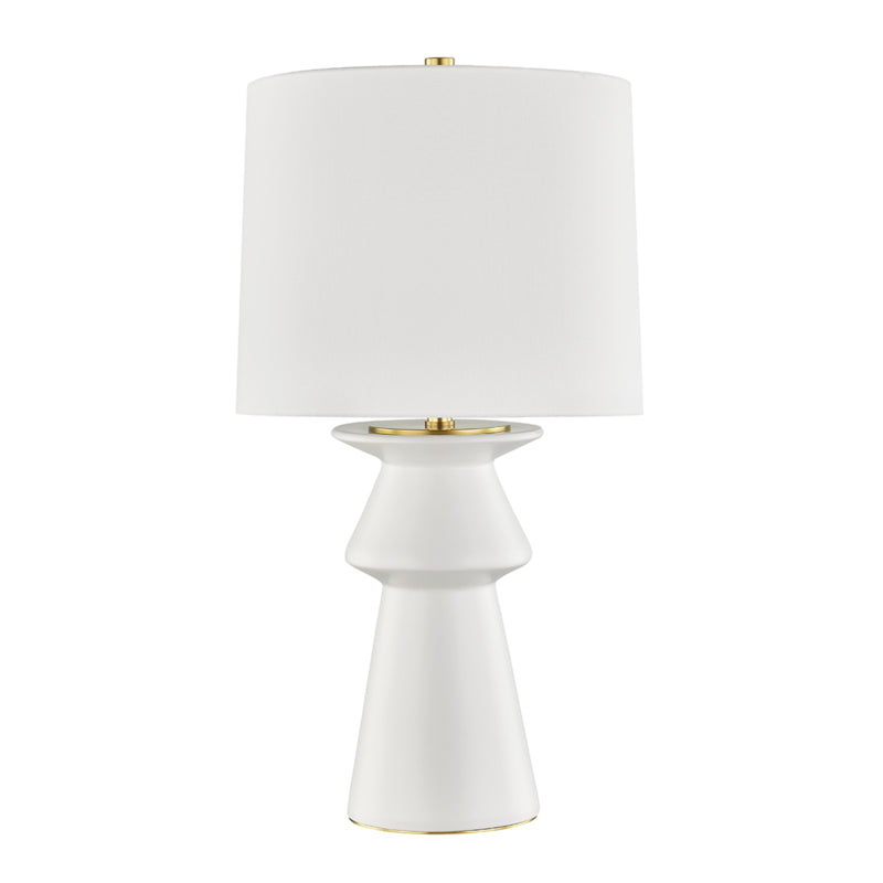 Hudson Valley - One Light Table Lamp - Amagansett - Ivory- Union Lighting Luminaires Decor