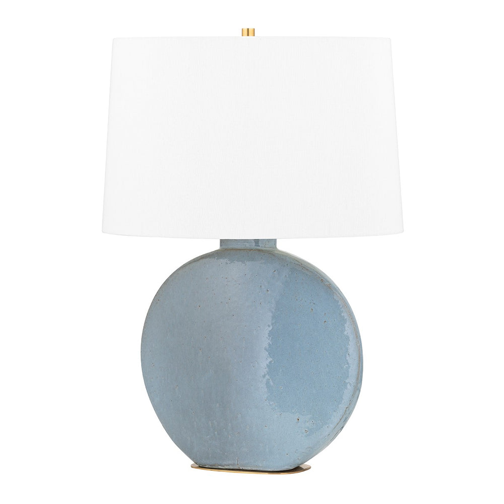 Hudson Valley Canada - One Light Table Lamp - Kimball - Aged Brass/Gray- Union Lighting Luminaires Decor