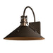 Hubbardton Forge - One Light Outdoor Wall Sconce - Henry - Coastal Bronze- Union Lighting Luminaires Decor