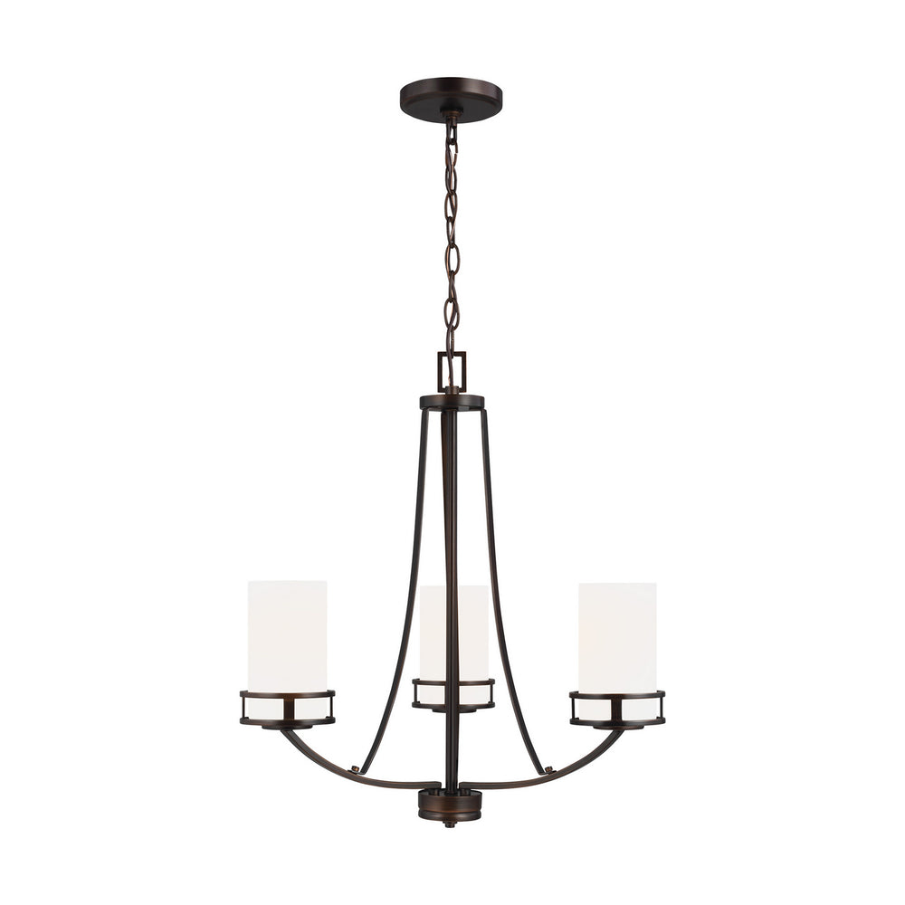 Generation Lighting Canada - Three Light Chandelier - Robie - Bronze- Union Lighting Luminaires Decor