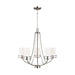 Generation Lighting Canada - Five Light Chandelier - Robie - Brushed Nickel- Union Lighting Luminaires Decor
