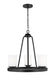 Generation Lighting Canada - Three Light Chandelier - Kemal - Midnight Black- Union Lighting Luminaires Decor