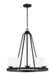 Generation Lighting Canada - Five Light Chandelier - Kemal - Midnight Black- Union Lighting Luminaires Decor