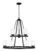 Generation Lighting Canada - Nine Light Chandelier - Kemal - Midnight Black- Union Lighting Luminaires Decor