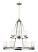 Generation Lighting Canada. - Nine Light Chandelier - Kemal - Brushed Nickel- Union Lighting Luminaires Decor