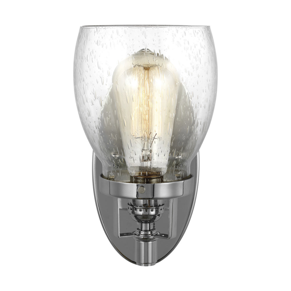 Generation Lighting Canada - One Light Wall / Bath Sconce - Belton - Chrome- Union Lighting Luminaires Decor
