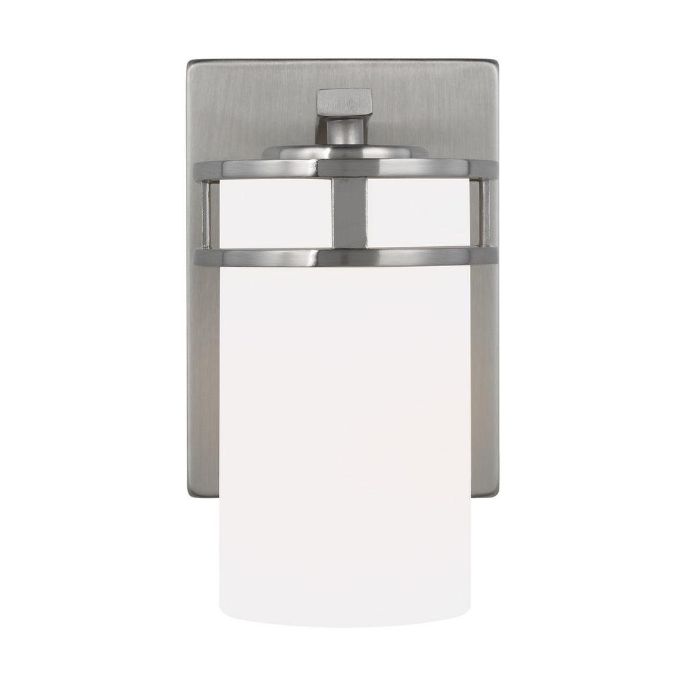 Generation Lighting Canada - One Light Wall / Bath Sconce - Robie - Brushed Nickel- Union Lighting Luminaires Decor