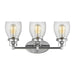 Generation Lighting Canada - Three Light Wall / Bath - Belton - Chrome- Union Lighting Luminaires Decor