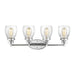 Generation Lighting Canada - Four Light Wall / Bath - Belton - Chrome- Union Lighting Luminaires Decor