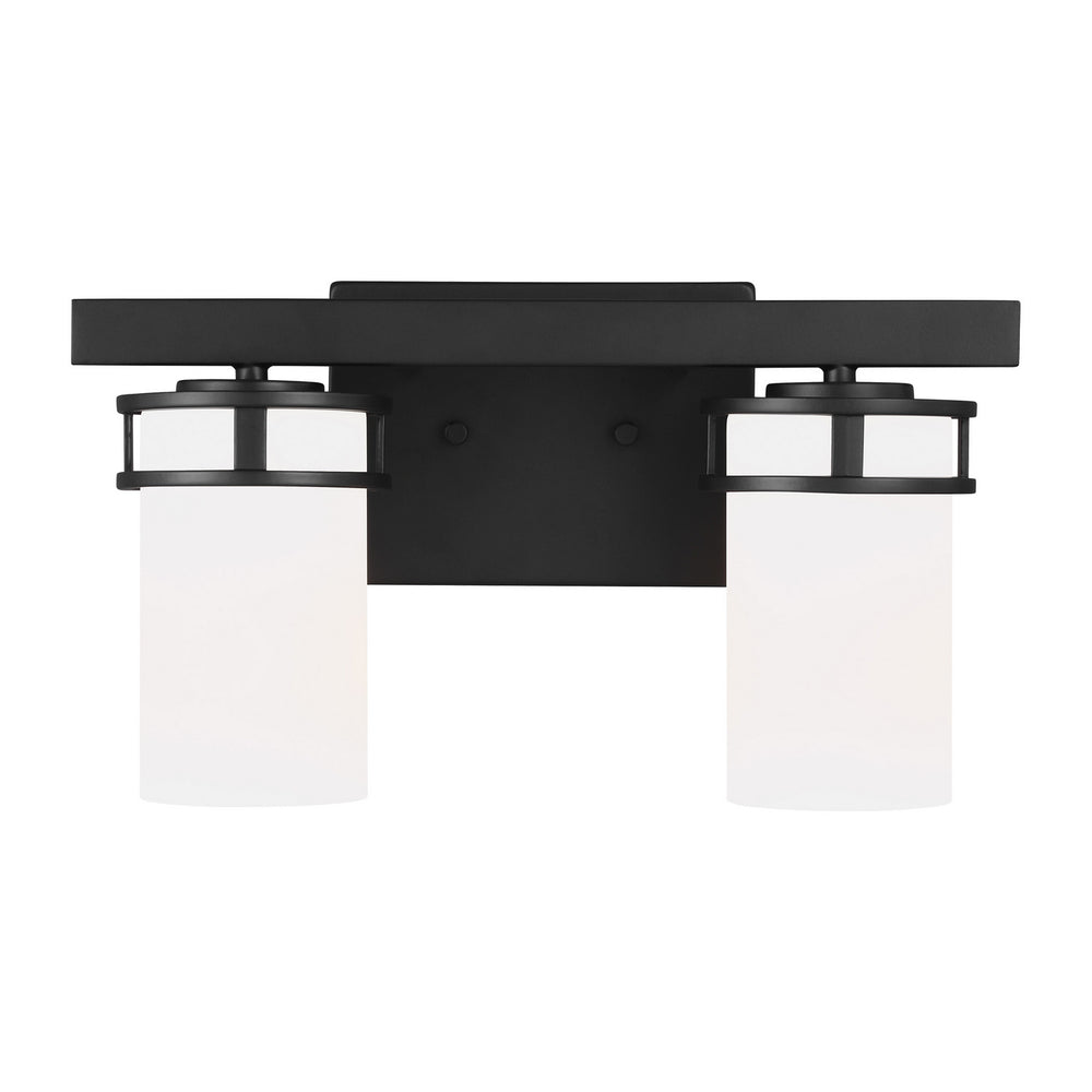 Generation Lighting Canada - Two Light Wall / Bath - Robie - Midnight Black- Union Lighting Luminaires Decor