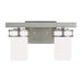 Generation Lighting Canada - Two Light Wall / Bath - Robie - Brushed Nickel- Union Lighting Luminaires Decor